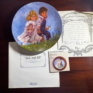 Set of 7 Mother Goose Plates- J McClelland - sold in bundle or individually